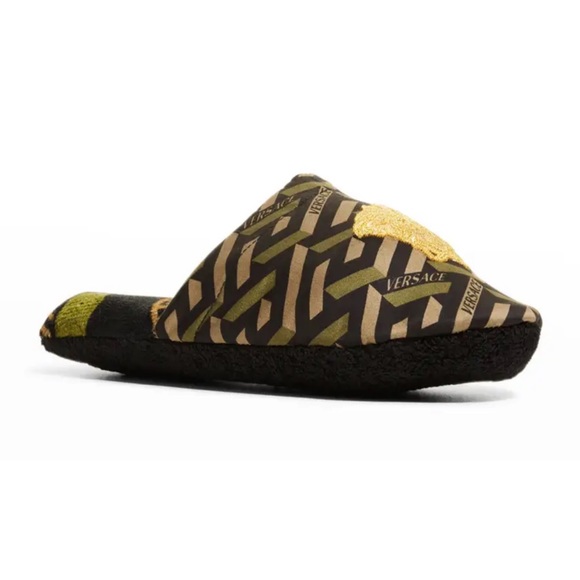 NWT Versace Men’s Greca Medusa Slippers (M) - Picture 3 of 5